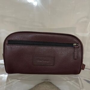 Barbour Leather Wash Bag or Toiletry Bag
